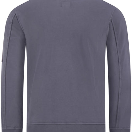 CP Company CP Company Sweater Felpa Light Fleece 18CMSS019A SS25 Smoked Pearl