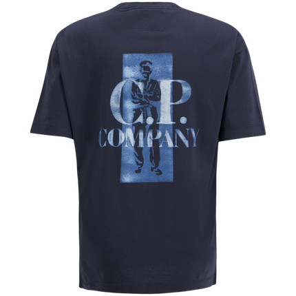 CP Company CP Company T-Shirt Jersey 30/1 PD SS26 Total Eclipse