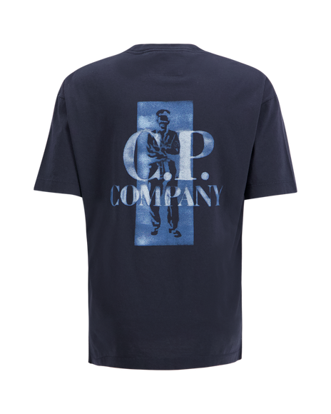 CP Company CP Company T-Shirt Jersey 30/1 PD SS26 Total Eclipse