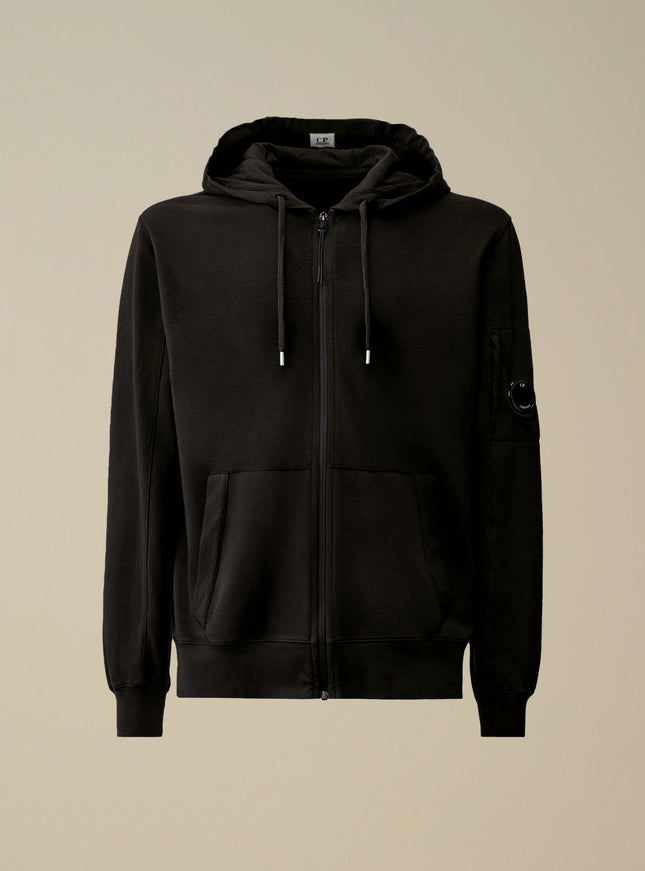 CP Company CP Company Vest Hooded Felpa Light Fleece 18CMSS057A SS25 Black