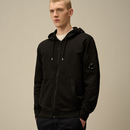 CP Company CP Company Vest Hooded Felpa Light Fleece 18CMSS057A SS25 Black