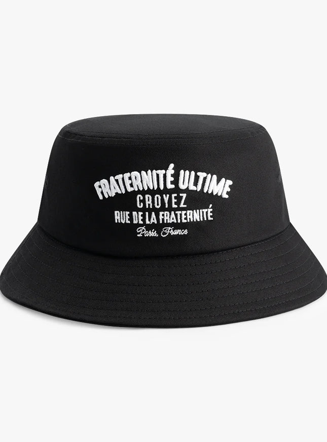 Croyez Croyez Bucket Hat Fraternite SS25 Black
