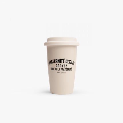Croyez Croyez Ceramic Coffee Cup Fraternite SS25 White/Black