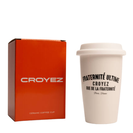 Croyez Croyez Ceramic Coffee Cup Fraternite SS25 White/Black