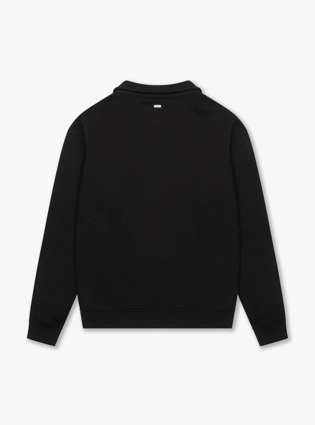 Croyez Croyez Half Zip Sweater Etiquette FW25 Black