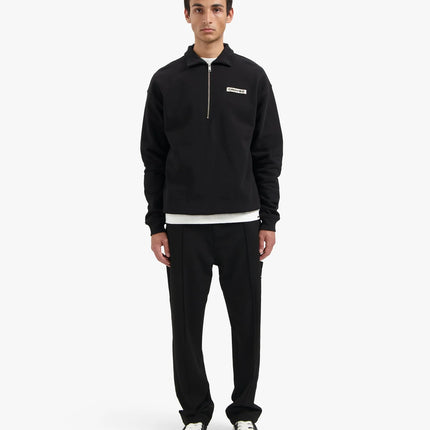 Croyez Croyez Half Zip Sweater Etiquette FW25 Black