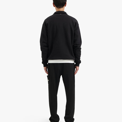Croyez Croyez Half Zip Sweater Etiquette FW25 Black