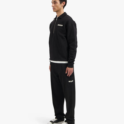 Croyez Croyez Half Zip Sweater Etiquette FW25 Black