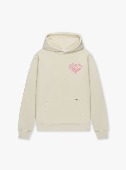 Croyez Croyez Hoodie Stitched Heart FW25 Off-White