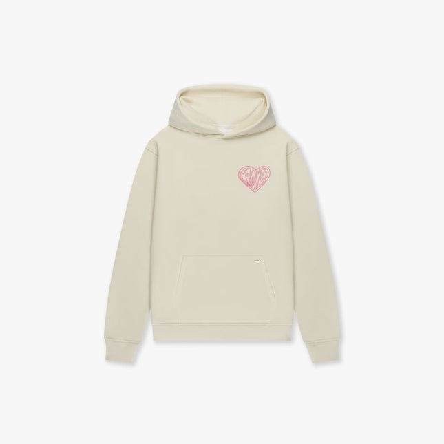 Croyez Croyez Hoodie Stitched Heart FW25 Off-White