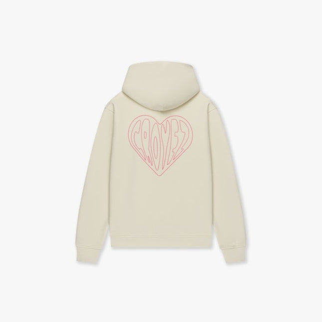 Croyez Croyez Hoodie Stitched Heart FW25 Off-White