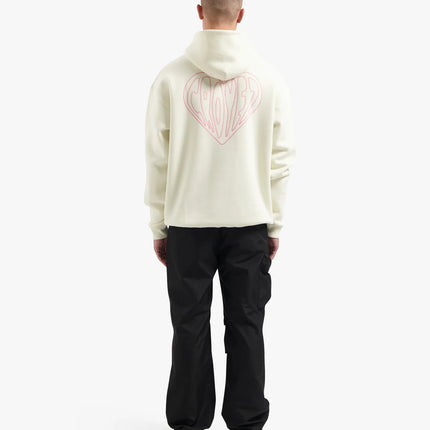 Croyez Croyez Hoodie Stitched Heart FW25 Off-White