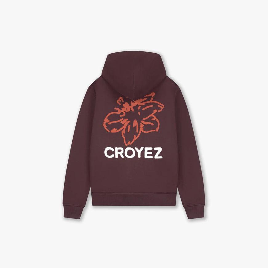Croyez Croyez Hoodie Zip Gardener FW26 Raisin Red