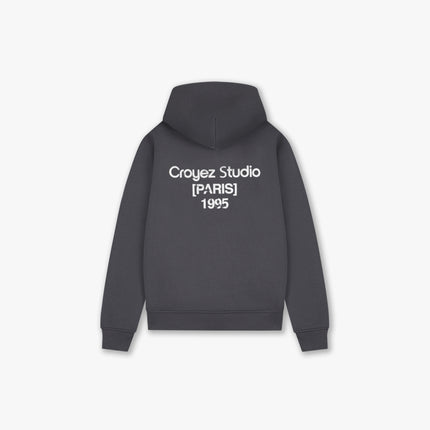 Croyez Croyez Hoodie Zip Studio Damaged FW26 Antra