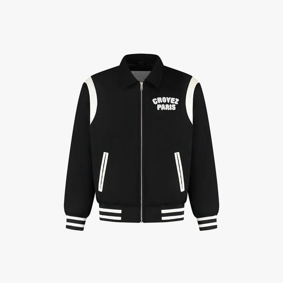 Croyez Croyez Jacket Varsity Paris FW25 Black