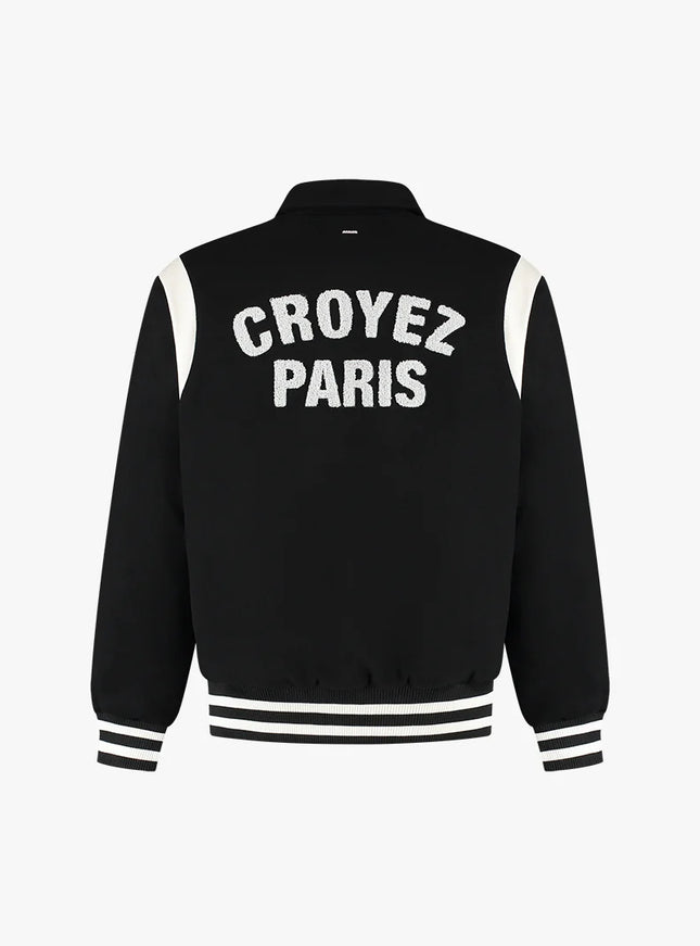 Croyez Croyez Jacket Varsity Paris FW25 Black