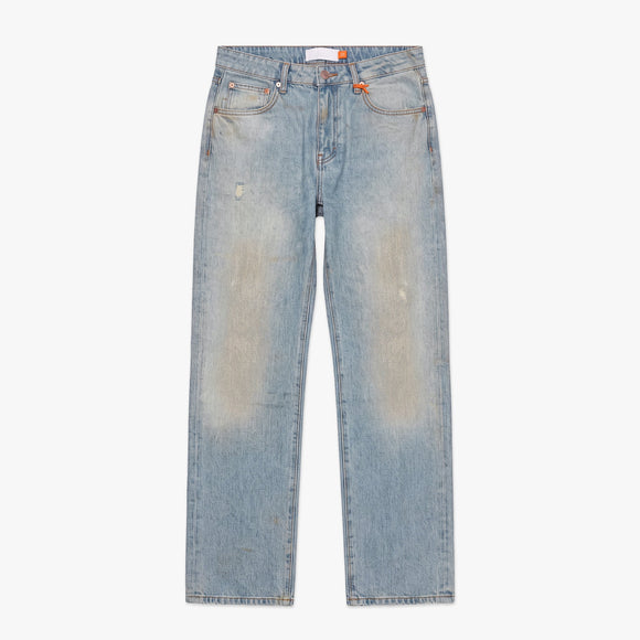 Croyez Croyez Jeans Dirty Washed Straight Leg FW26 Light Blue