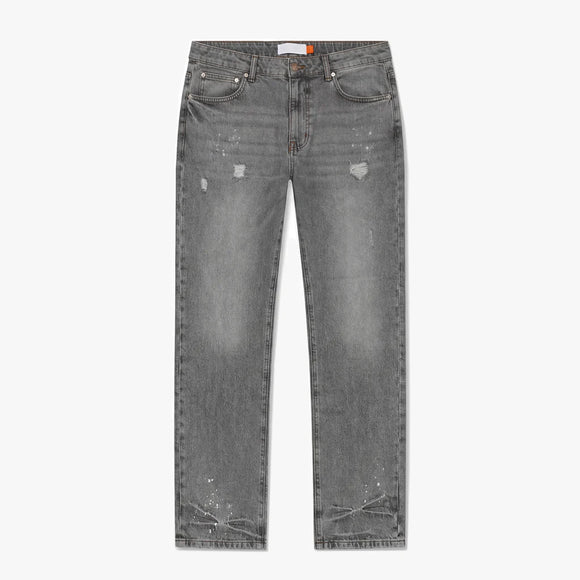 Croyez Croyez Jeans Straight Washed Denim SS26 Light Grey