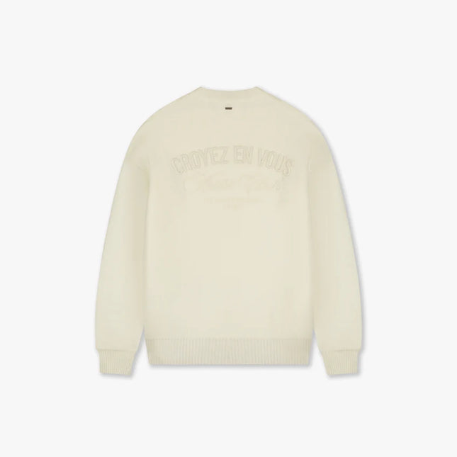 Croyez Croyez Knit Sweater En Vous FW25 Off White