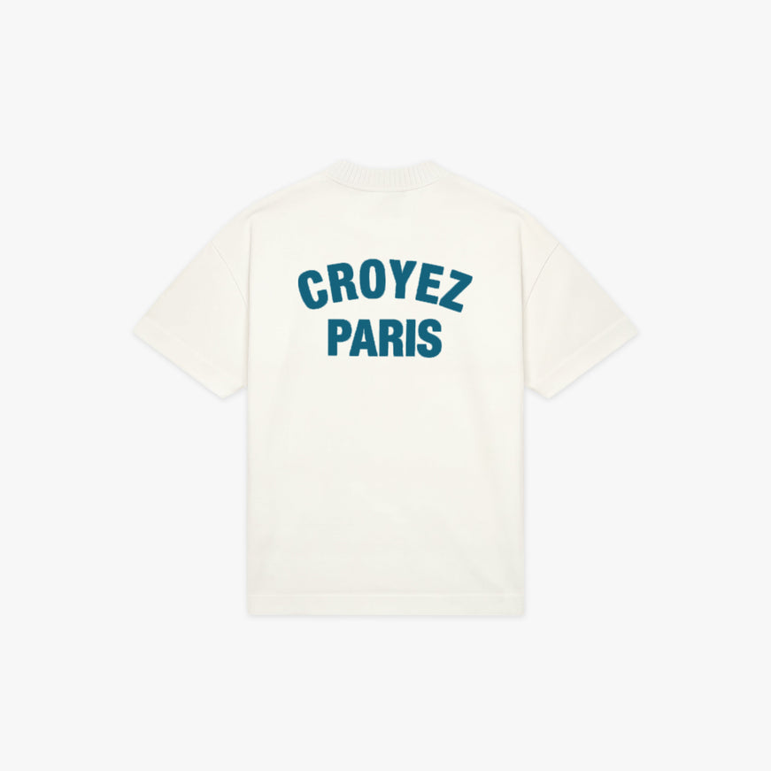 Croyez Croyez Knit T-Shirt Paris SS26 White