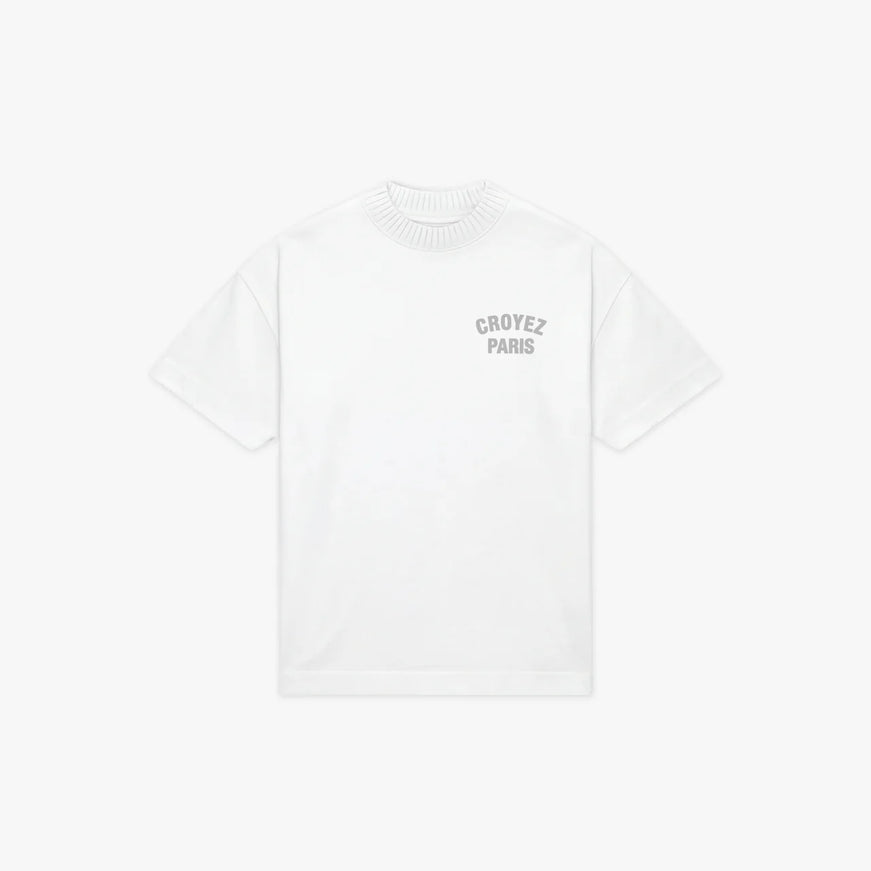 Croyez Croyez Knit T-Shirt Paris SS26 White