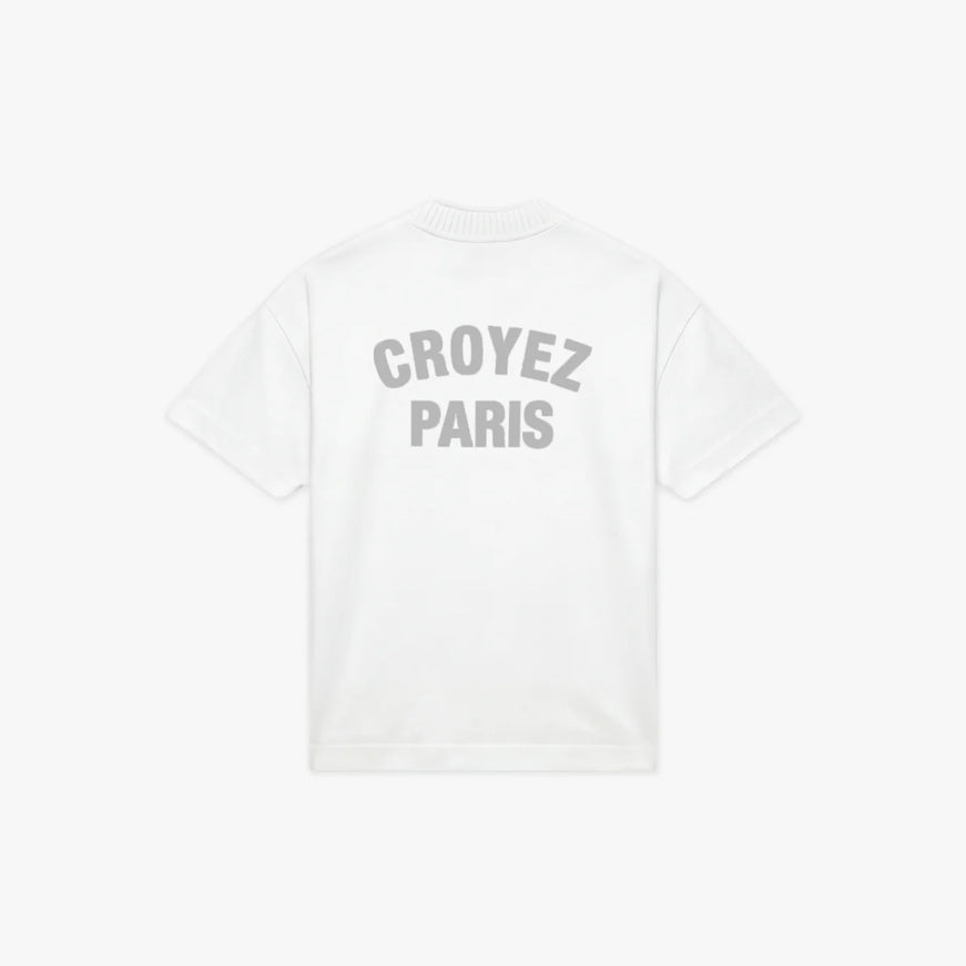 Croyez Croyez Knit T-Shirt Paris SS26 White