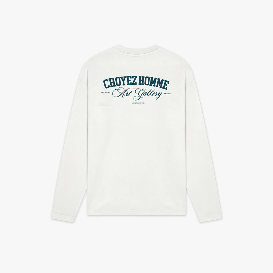 Croyez Croyez Longsleeve Art Gallery SS26 Off-White