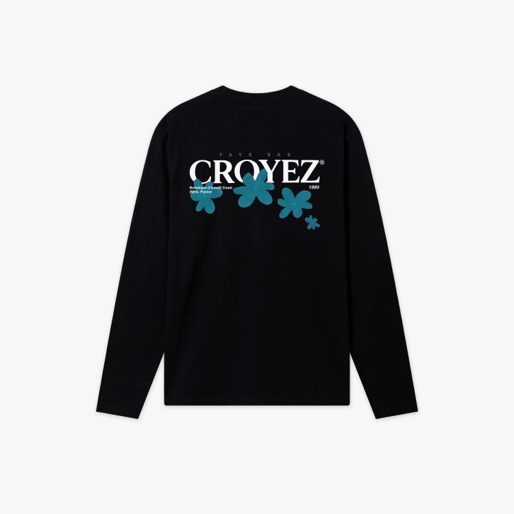 Croyez Croyez Longsleeve Botanique SS26 Black/Dark Teal