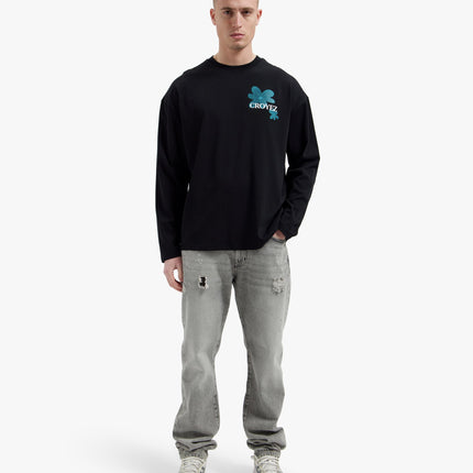 Croyez Croyez Longsleeve Botanique SS26 Black/Dark Teal