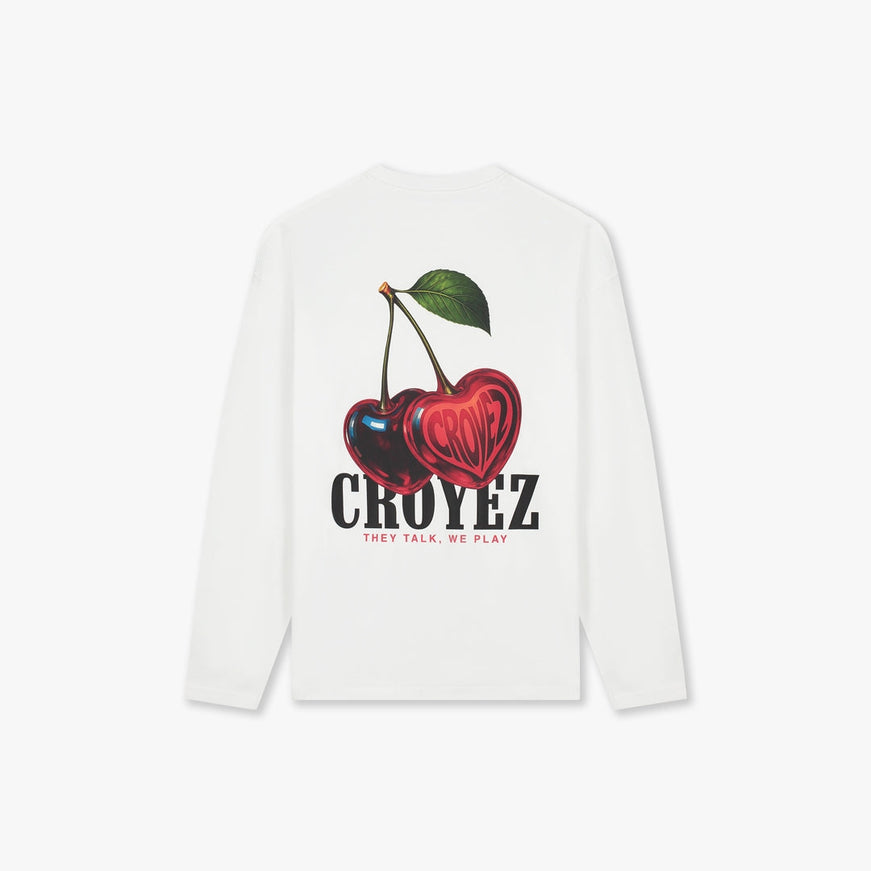 Croyez Croyez Longsleeve Cerise D'Amour SS26 White