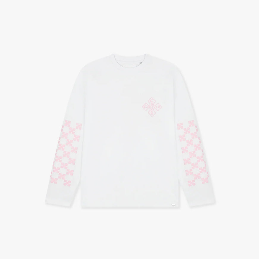 Croyez Croyez Longsleeve Cross FW26 White/Pink