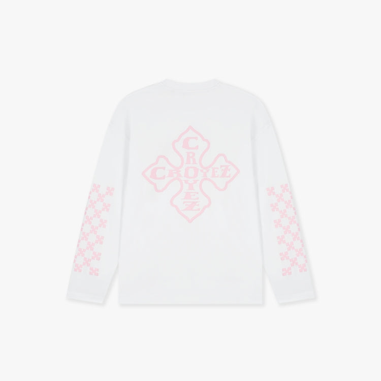 Croyez Croyez Longsleeve Cross PS26 White/Pink