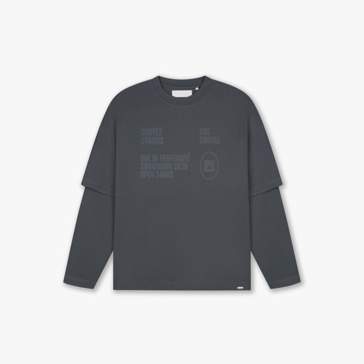 Croyez Croyez Longsleeve Double Sleeve FW26 Antra