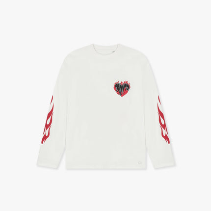 Croyez Croyez Longsleeve Heart On Fire PS26 Off-White