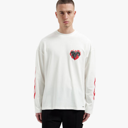 Croyez Croyez Longsleeve Heart On Fire PS26 Off-White