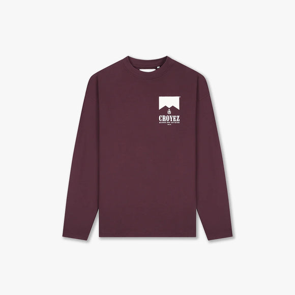 Croyez Croyez Longsleeve Maison Fumes PS26 Burgundy