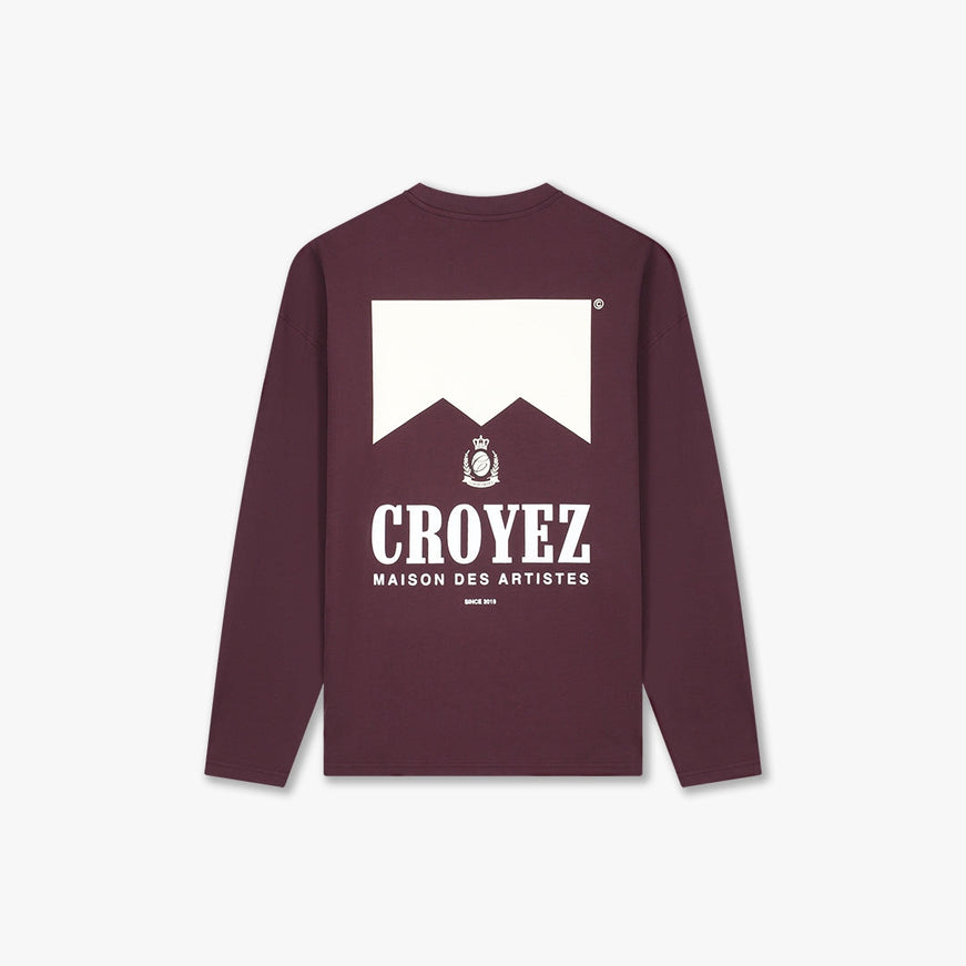 Croyez Croyez Longsleeve Maison Fumes PS26 Burgundy