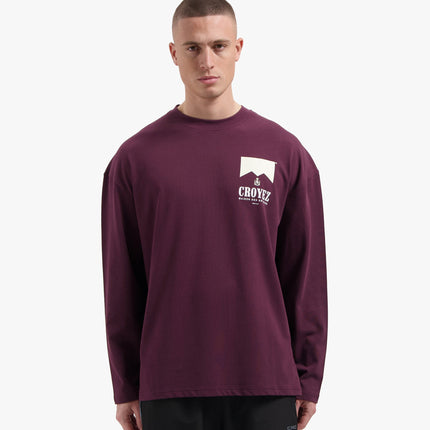 Croyez Croyez Longsleeve Maison Fumes PS26 Burgundy