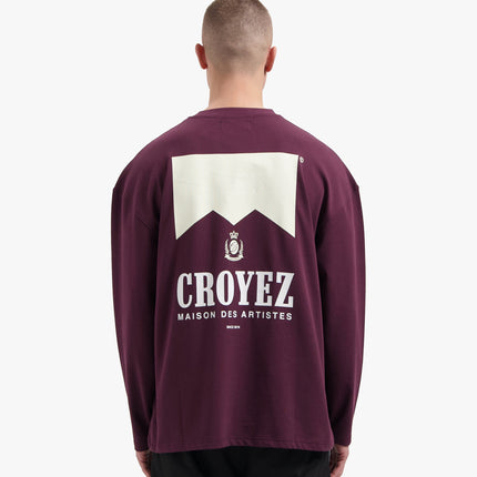 Croyez Croyez Longsleeve Maison Fumes PS26 Burgundy