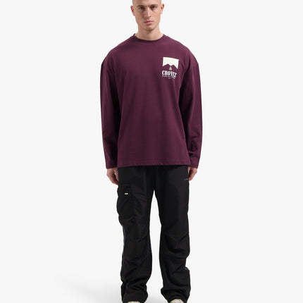 Croyez Croyez Longsleeve Maison Fumes PS26 Burgundy