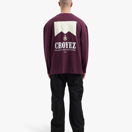 Croyez Croyez Longsleeve Maison Fumes PS26 Burgundy