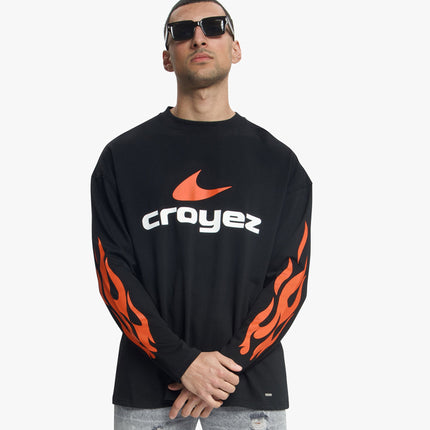 Croyez Croyez Longsleeve Service Dept SS26 Black/Orange