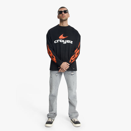 Croyez Croyez Longsleeve Service Dept SS26 Black/Orange