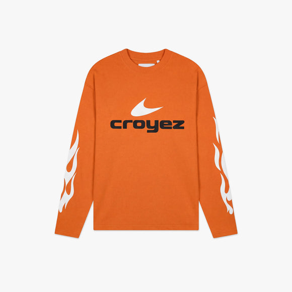 Croyez Croyez Longsleeve Service Dept SS26 Orange