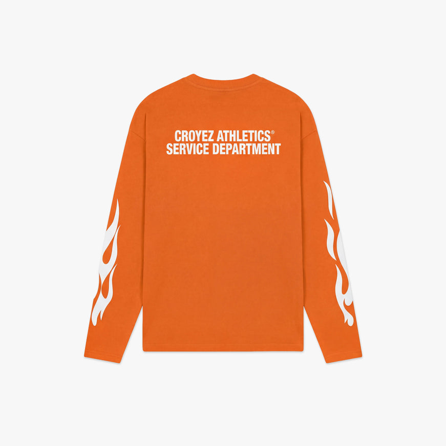 Croyez Croyez Longsleeve Service Dept SS26 Orange