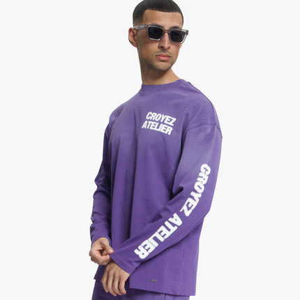 Croyez Croyez Longsleeve Sprayed Atelier SS26 Dark Purple
