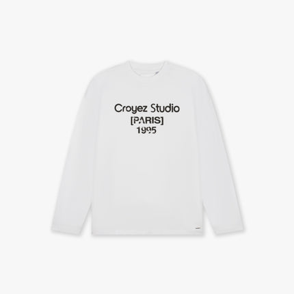 Croyez Croyez Longsleeve Studio Damaged FW26 White