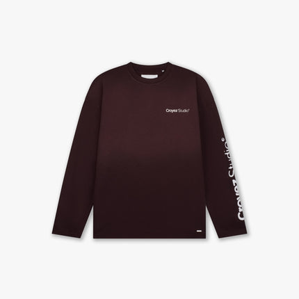 Croyez Croyez Longsleeve Studio Faded FW26 Raisin Red