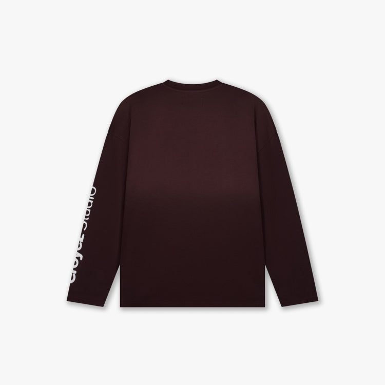 Croyez Croyez Longsleeve Studio Faded FW26 Raisin Red