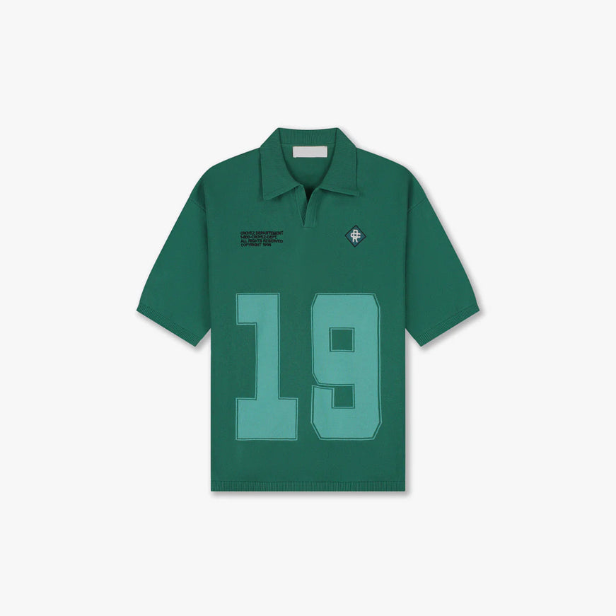 Croyez Croyez Polo Knit Nombre SS26 Forest Green